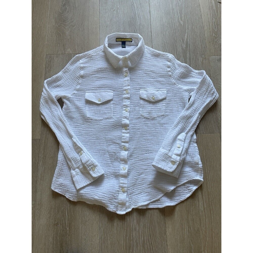 Prince & Fox Shirt Size XL| Women’s Lightweight 100% Cotton White